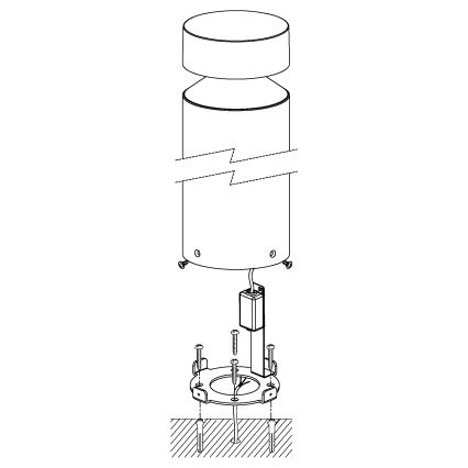 Eglo - Lampada LED da esterno LED/11W/230V nero 450 mm