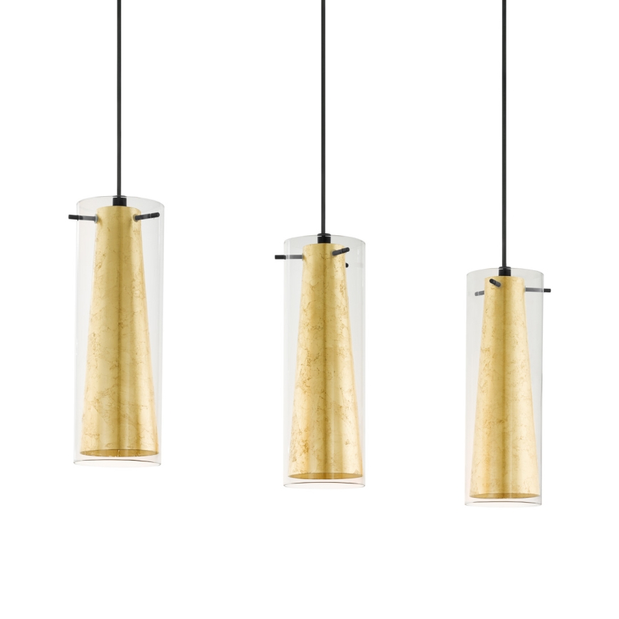Eglo - Lampadario a sospensione con filo 3xE27/60W/230V
