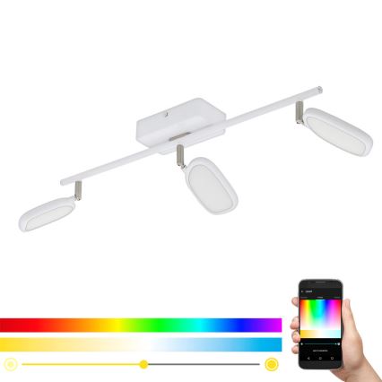 Eglo - Luce Spot a LED RGB PALOMBARE-C 3xLED/5W/230V
