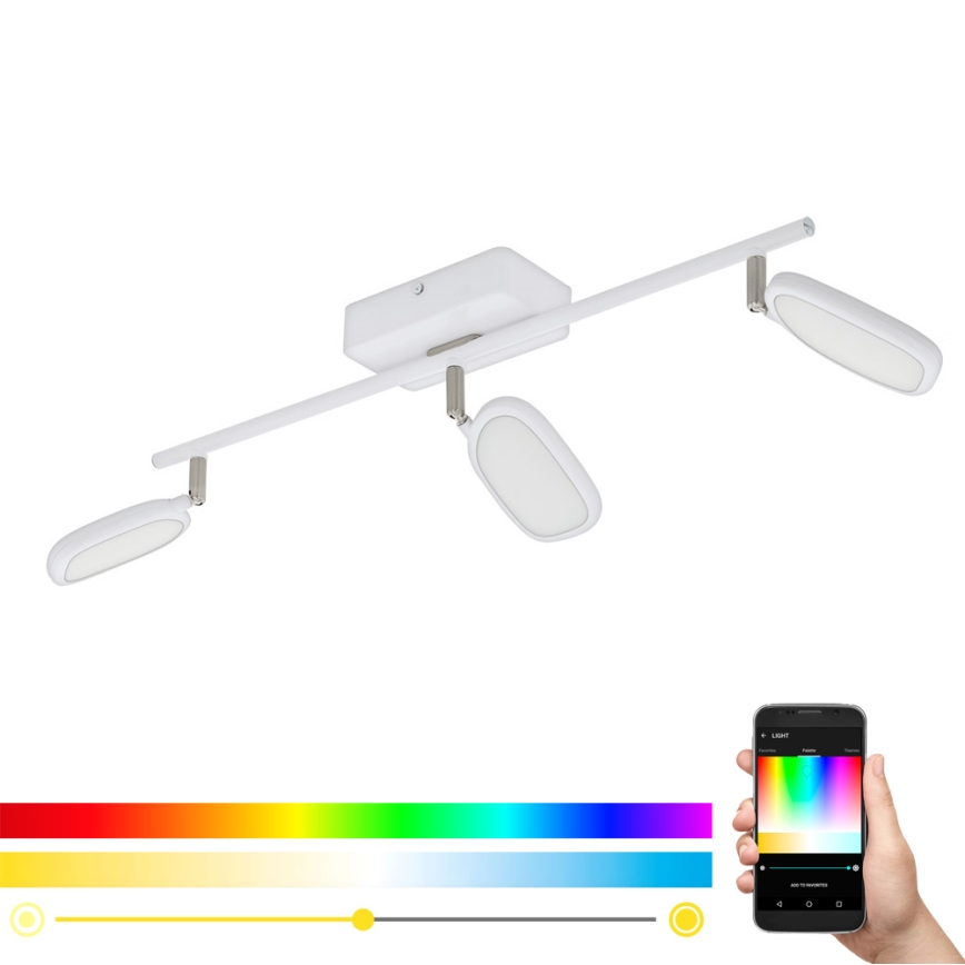 Eglo - Luce Spot a LED RGB PALOMBARE-C 3xLED/5W/230V