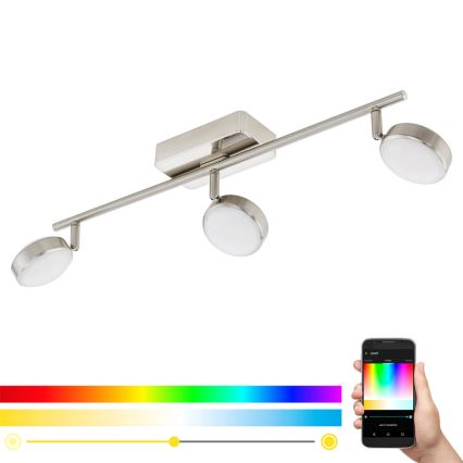 Eglo - Faretto LED RGB CORROPOLI-C 3xLED/5W/230V