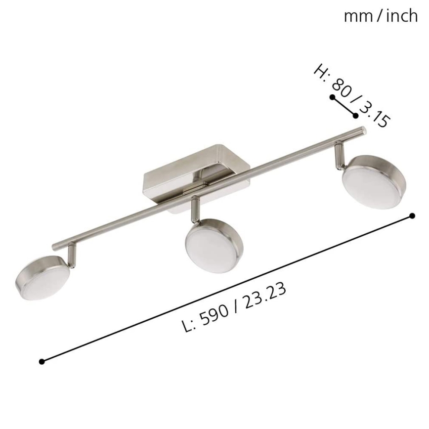Eglo - Faretto LED RGB CORROPOLI-C 3xLED/5W/230V
