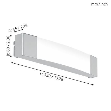 Eglo - Lampada LED per specchi da bagno LED/8,3W/230V IP44