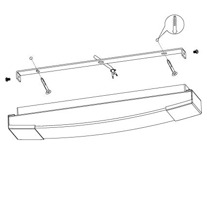 Eglo - Lampada LED per specchi da bagno LED/8,3W/230V IP44