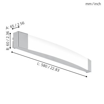 Eglo - Lampada LED per specchi da bagno LED/16W/230V IP44