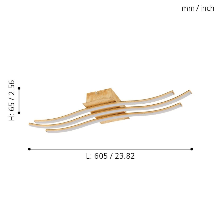 Eglo 97743 - Plafoniera LED a montaggio superficiale MIRAFLORES 3xLED/8,6W/230V
