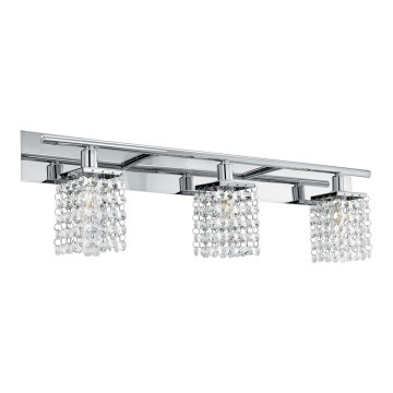 Eglo 97748 - Applique di cristallo a LED per bagni AREQUITO 3xG9/3W/230V