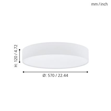 Eglo - Plafoniera LED dimmerabile LED/40W/230V