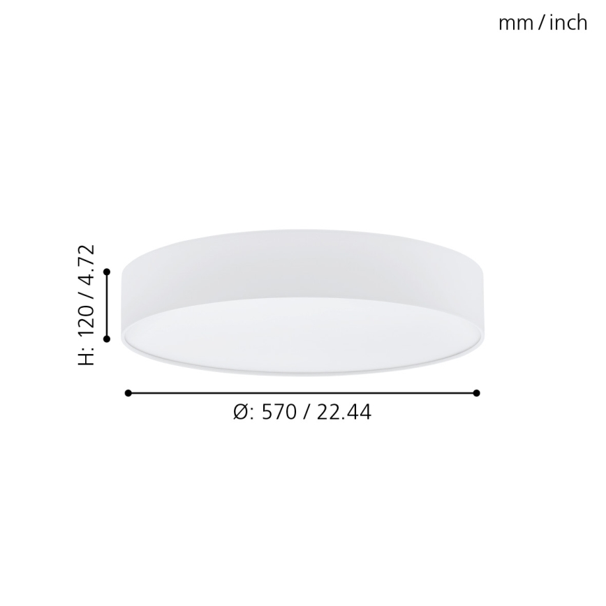 Eglo - Plafoniera LED dimmerabile LED/40W/230V