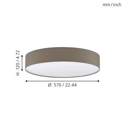 Eglo - Plafoniera LED dimmerabile LED/40W/230V