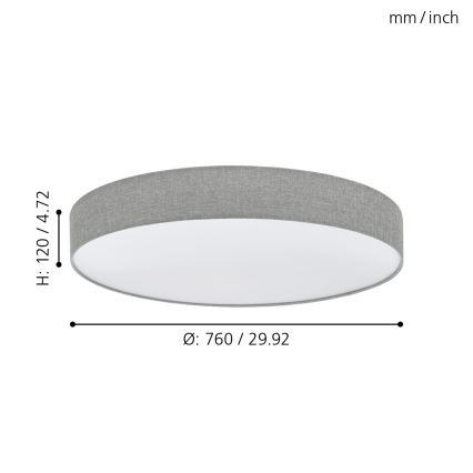 Eglo - Plafoniera LED dimmerabile LED/60W/230V