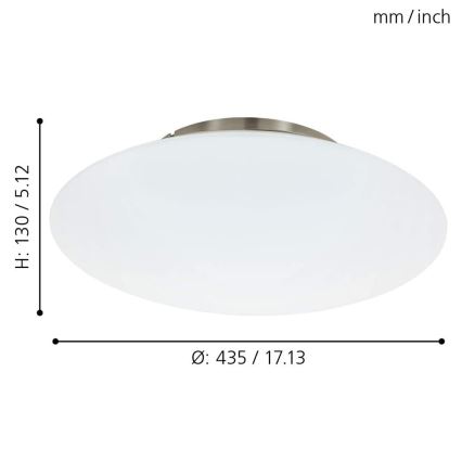 Eglo 97811 - Plafoniera da soffitto dimmerabile LED RGB FRATTINA-C LED/27W/230V