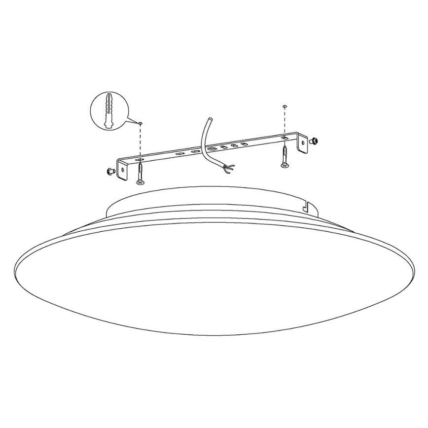 Eglo 97811 - Plafoniera da soffitto dimmerabile LED RGB FRATTINA-C LED/27W/230V