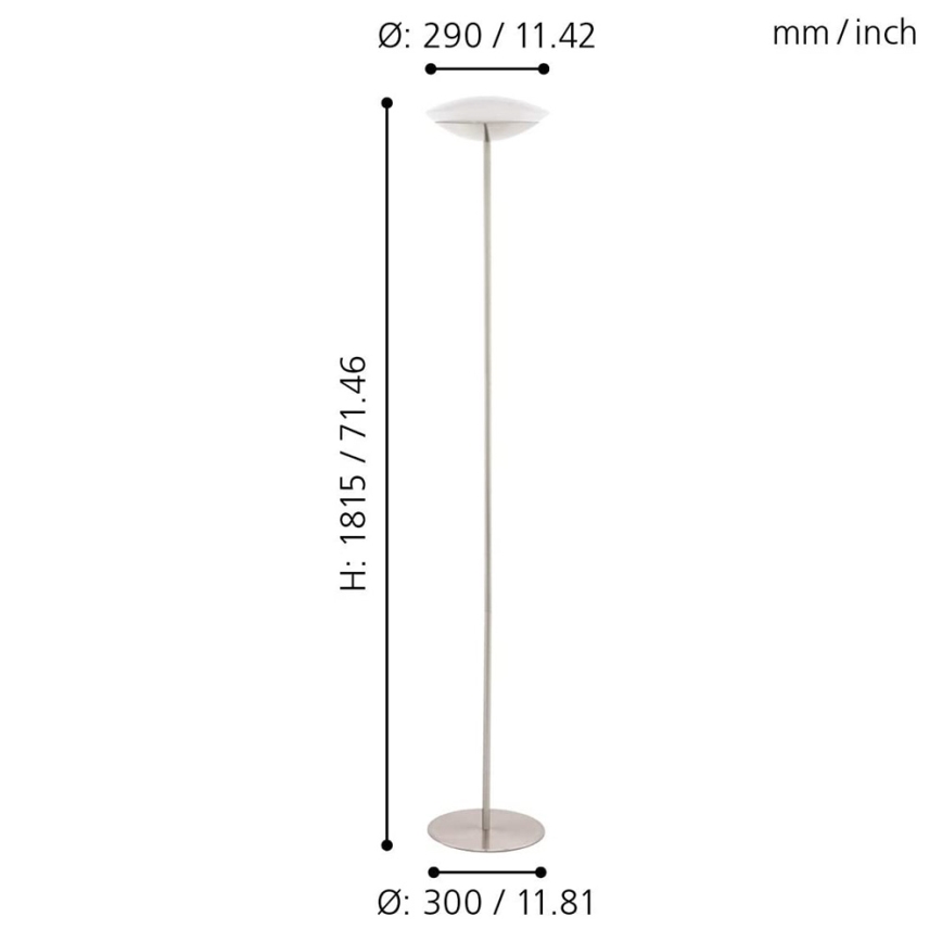 Eglo 97814 - Lampada da terra LED dimmerabile FRATTINA-C 1xLED/18W/230V