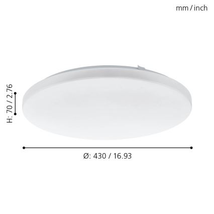 Eglo - Plafoniera LED LED/33,5W/230V