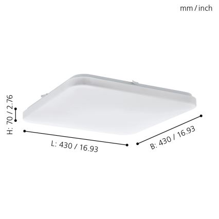 Eglo - Plafoniera LED LED/33,5W/230V