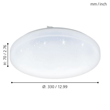 Eglo - Plafoniera LED LED/17,3W/230V