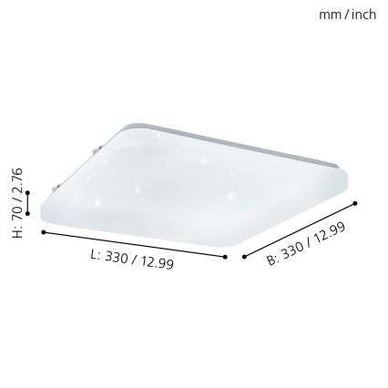 Eglo - Plafoniera LED/14,6W/230V