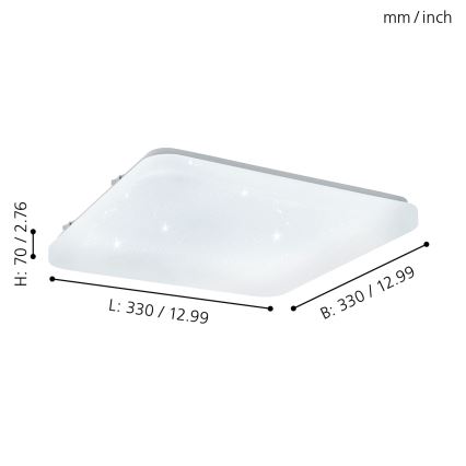 Eglo - Plafoniera LED LED/17,3W/230V