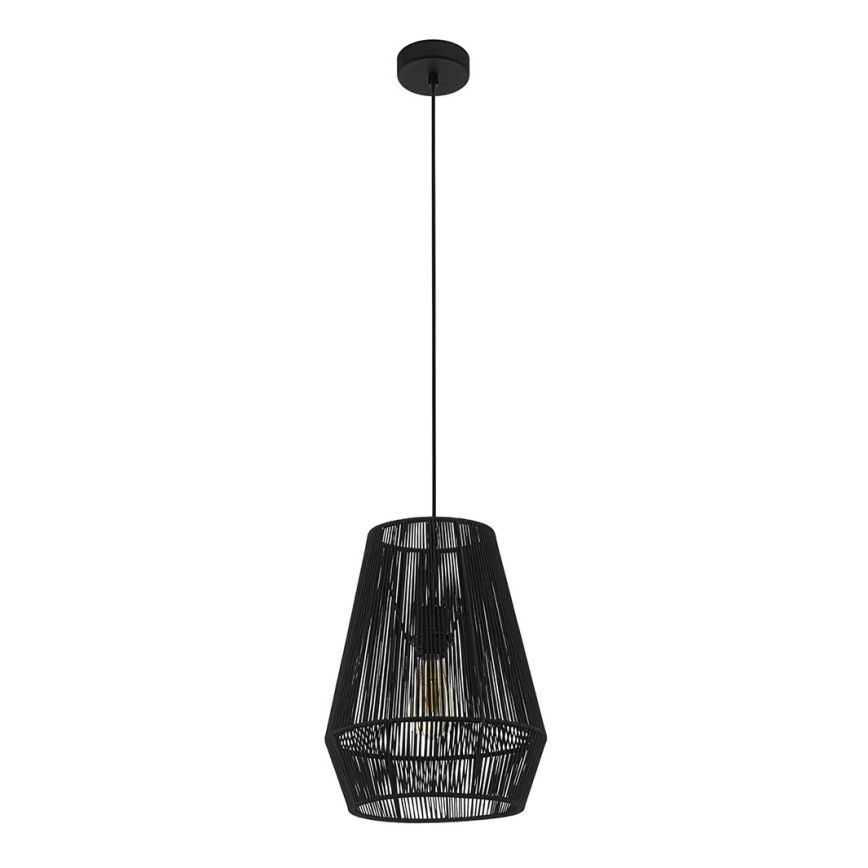 Eglo 97905 - Lampadario a sospensione con filo PALMONES 1xE27/60W/230V nero