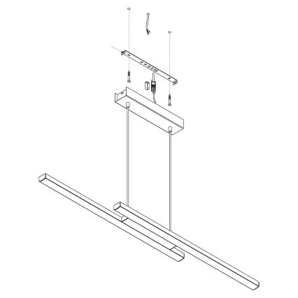 Eglo - Lampadario a sospensione dimmerabile LED RGB su cavo FRAIOLI-C LED/34W/230V