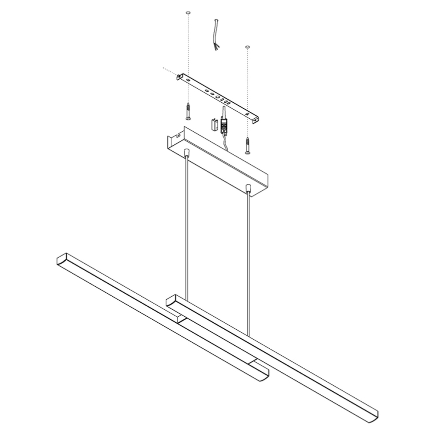 Eglo - Lampadario a sospensione dimmerabile LED RGB su cavo FRAIOLI-C LED/34W/230V