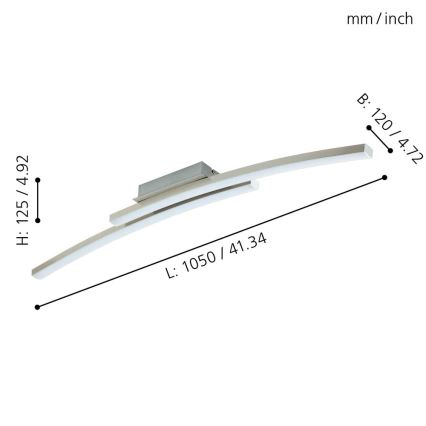 Eglo - Lampadario fisso LED RGB dimmerabile FRAIOLI-C 2xLED/17W/230V