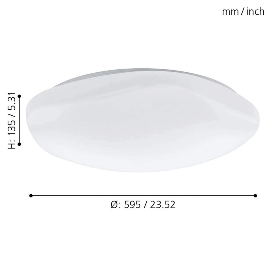 Eglo 97921 - Plafoniera LED RGB dimmerabile TOTARI-C LED/34W/230V + telecomando
