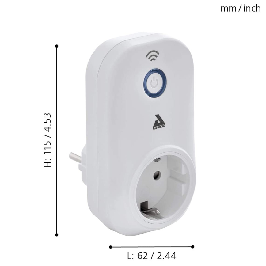 Eglo - Presa intelligente Connect plug plus 2300W Bluetooth