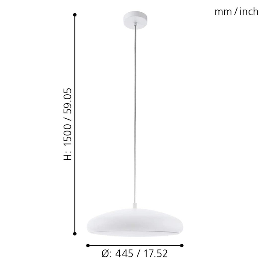 Eglo 98046 - LED RGB Lampada a sospensione dimmerabile su cavo RIODEVA-C LED/27W/230V