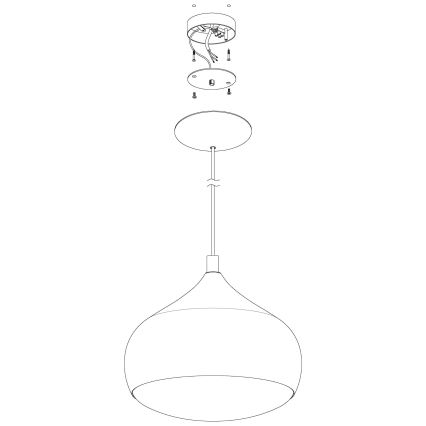 Eglo 98047 - Lampadario a sospensione dimmerabile LED RGBW su cavo COMBA-C LED/18W/230V