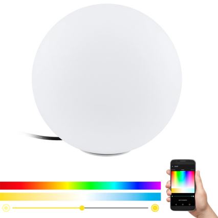 Eglo 98105 - Lampada da terra LED RGBW da esterno MONTEROLO-C 1xE27/9W/230V IP65 ø300