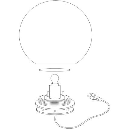 Eglo 98105 - Lampada da terra LED RGBW da esterno MONTEROLO-C 1xE27/9W/230V IP65 ø300