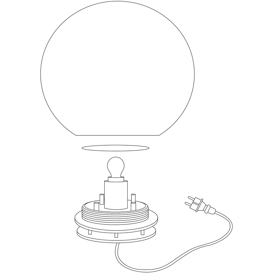 Eglo 98106 - Lampada da terra da esterno LED RGBW MONTEROLO-C 1xLED/9W/230V IP65 ø390