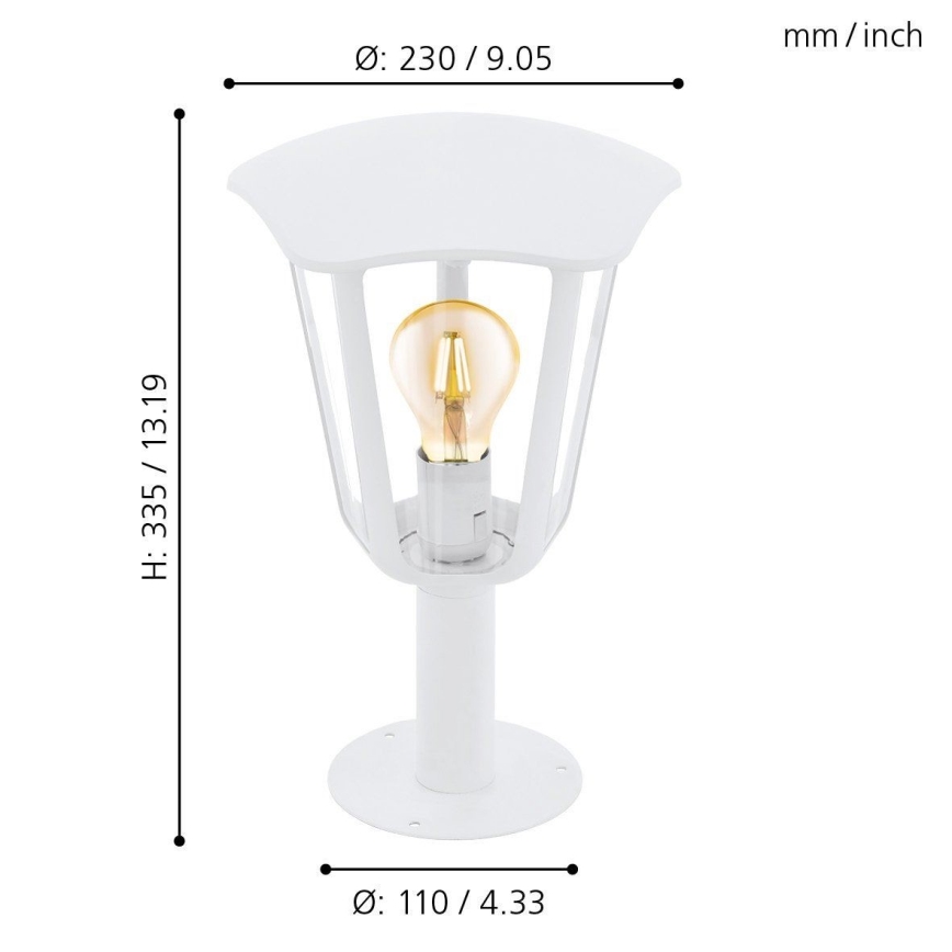 Eglo 98117 - Lampada da esterno MONREALE 1xE27/60W/230V IP44