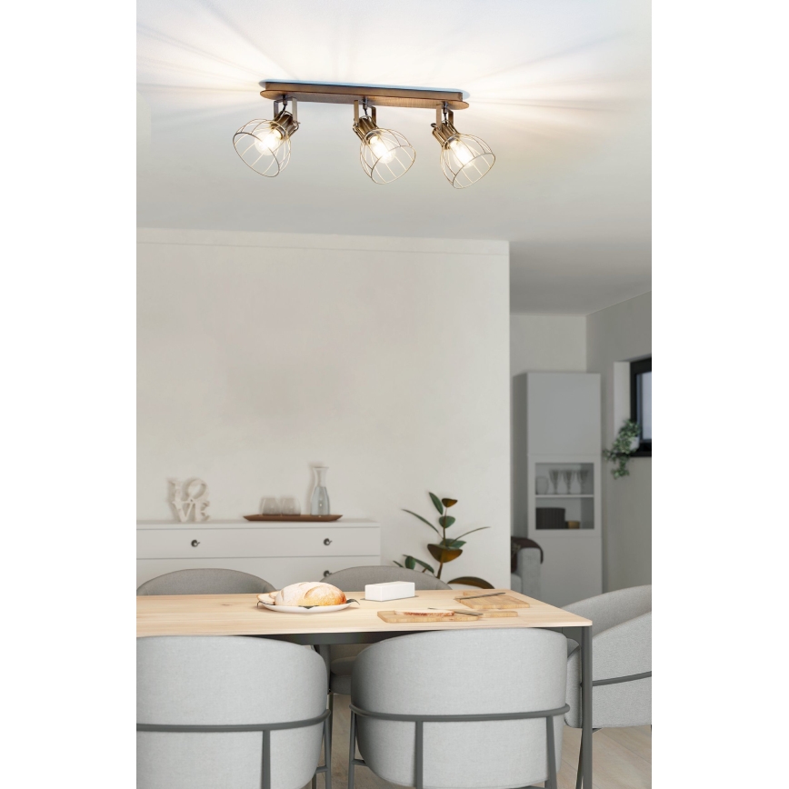 Eglo 98136 - Faretto SAMBATELLO 3xE27/40W/230V