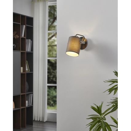 Eglo 98138 - Faretto da parete orientabile VILLABATE 1xE27/10W/230V