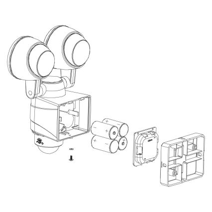 Eglo - Lampada LED da esterno con sensore 2xLED/4W/4xLR1IP44