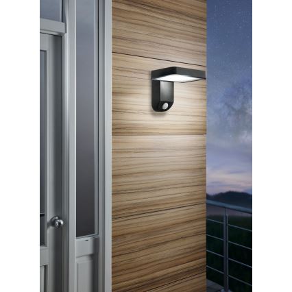 Eglo - LED Lampada da parete solare con sensore LED/4,5W/3,7V 2200 mAh IP44