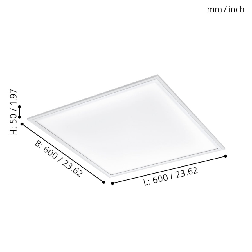 Eglo - Pannello LED dimmerabile LED/30W/230V + telecomando