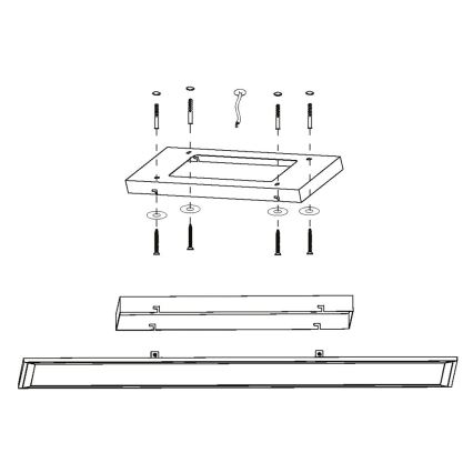 Eglo - Pannello LED dimmerabile LED/30W/230V + telecomando