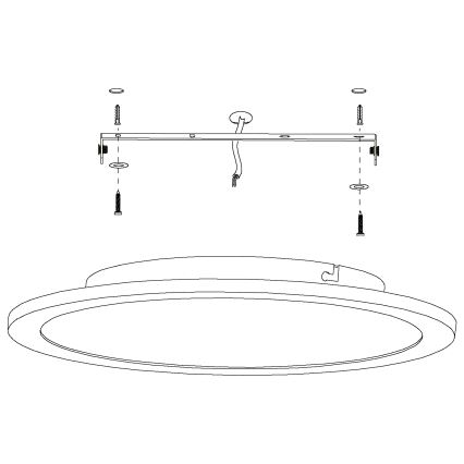 Eglo - Plafoniera LED dimmerabile LED/19,5W/230V + Telecomando