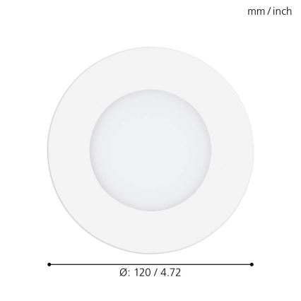 Eglo - Lampada da incasso LED dimmerabile LED/5W/230V con telecomando