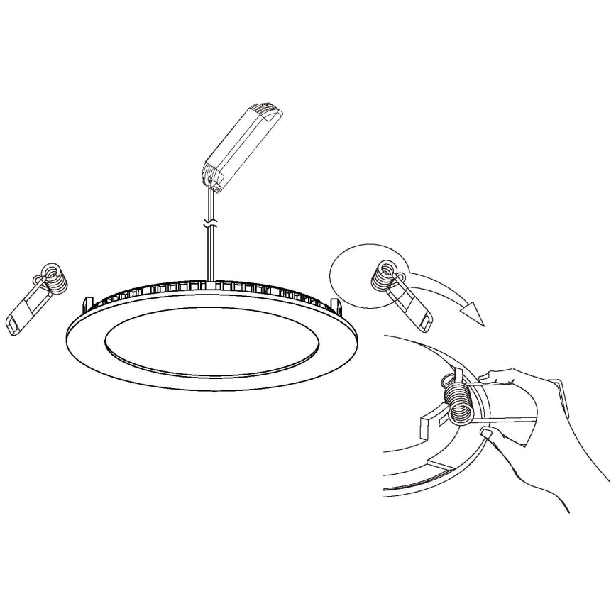 Eglo - Lampada da incasso LED dimmerabile LED/5W/230V con telecomando