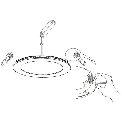 Eglo - Lampada da incasso LED dimmerabile LED/5W/230V+ telecomando