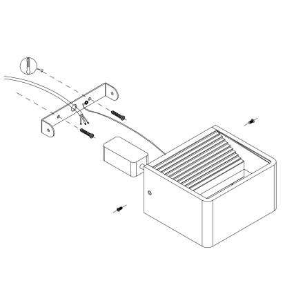 Eglo - Applique a LED da esterno LED/6W/230V IP55