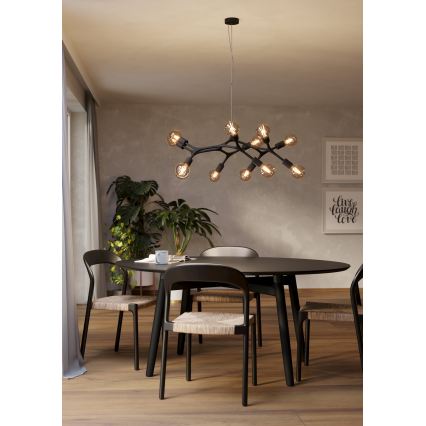 Eglo - Lampadario a sospensione con filo 12xE27/60W/230V