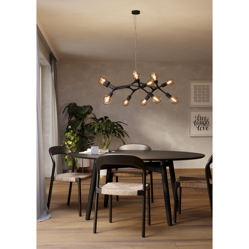 Eglo - Lampadario a sospensione con filo 12xE27/60W/230V