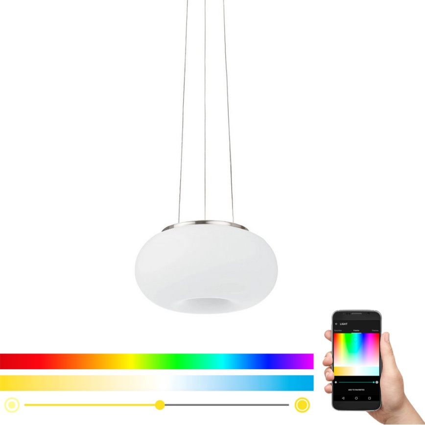 Eglo - LED RGB Lampadario dimmerabile a sospensione con filo OPTICA-C LED/21W/230V diametro 37,5 cm