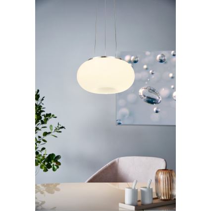 Eglo - LED RGB Lampadario dimmerabile a sospensione con filo OPTICA-C LED/21W/230V diametro 37,5 cm